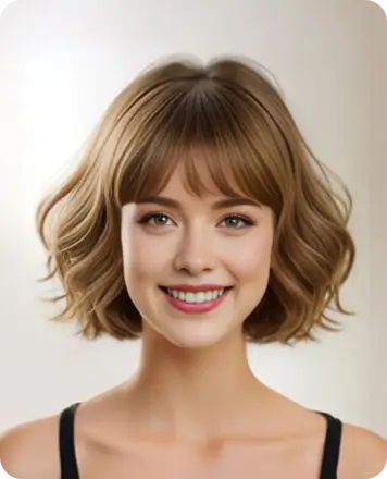 ボブカット ウェーブ