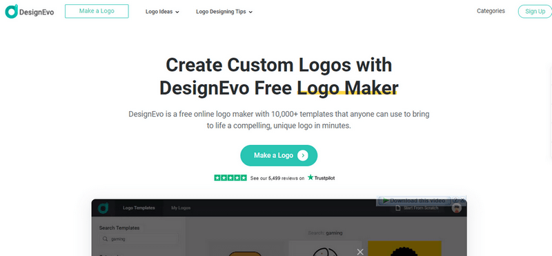 Design EVO logo generator ai