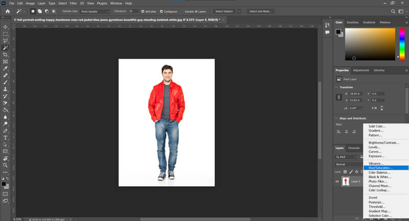 Change Color Of Image In Photoshop - Layer it
