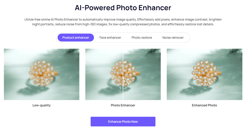 AI Powered Photo Enhancer
