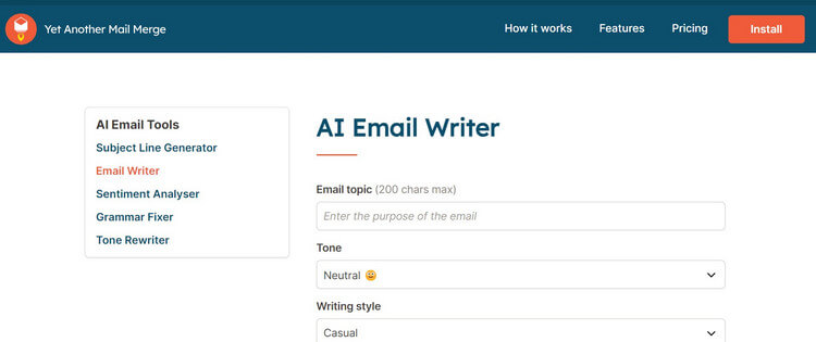 Yamm AI Email Writer Tools