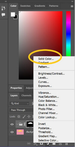 استبدل لون الكائن في Photoshop