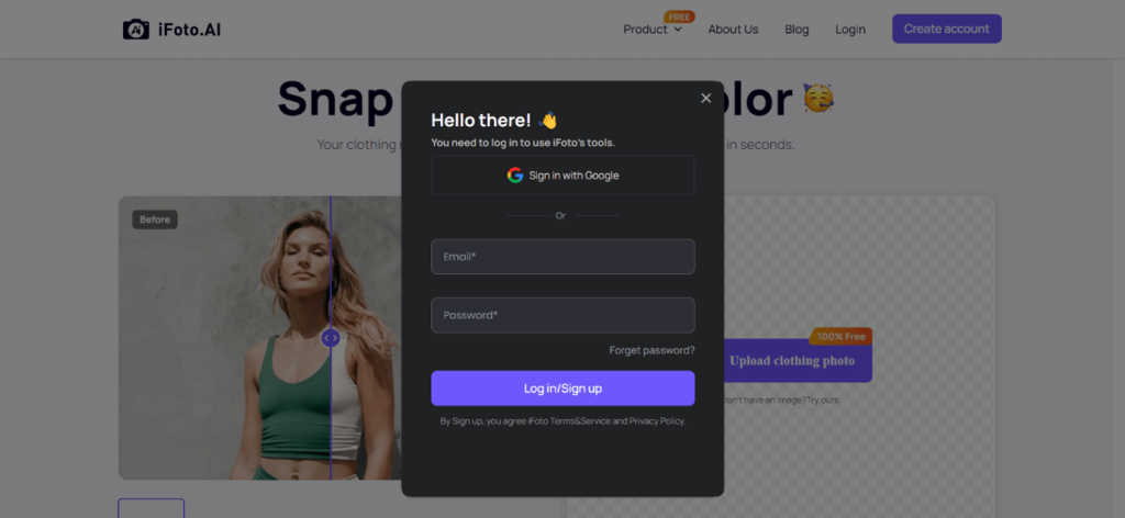 ifoto web uygulamasıyla rengi değiştirin