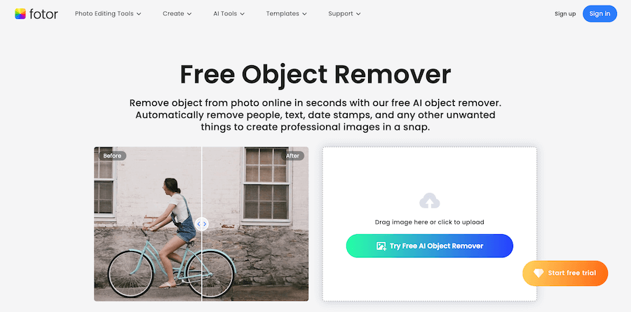 Fotor Object Remover