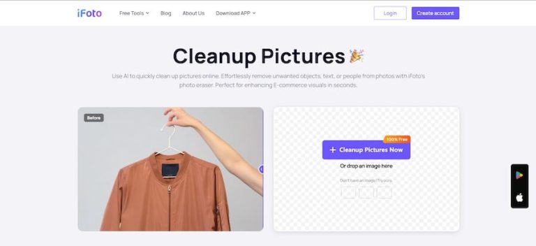 iFoto AI Cleanup-Bilder