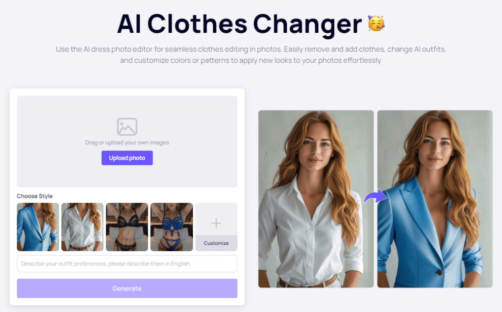 iFoto AI مبدل الملابس