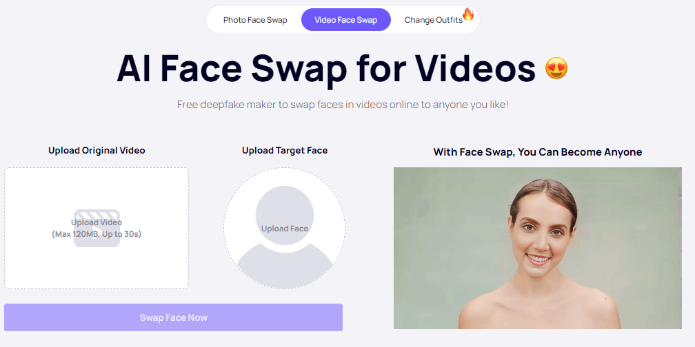 iFoto AI Face Swap für Video