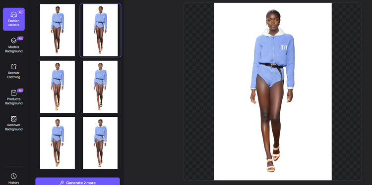 Generate AI Black Fashion Models 