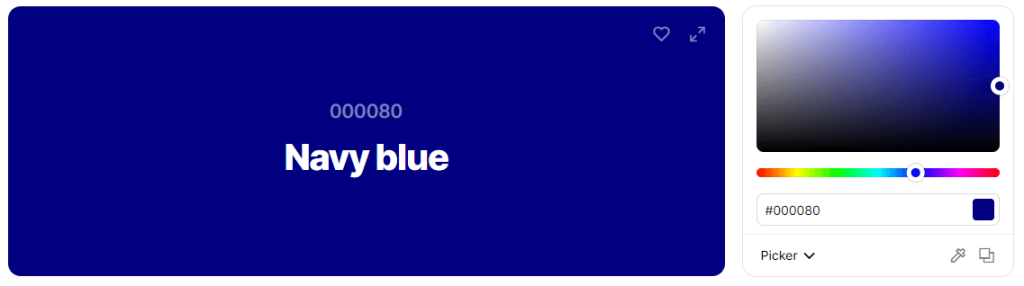 Colore blu navy