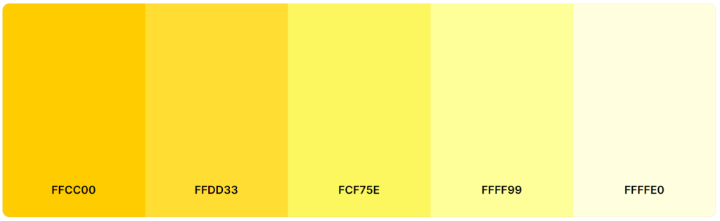 Pastel Yellow Palette