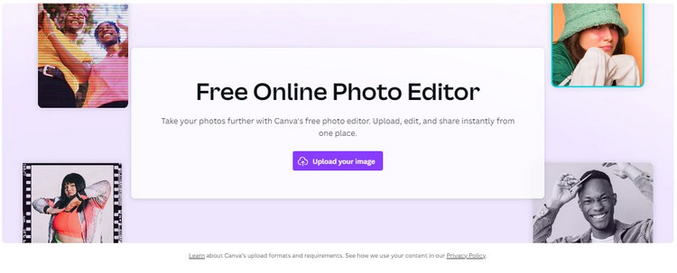 remove marks from photos- Canva