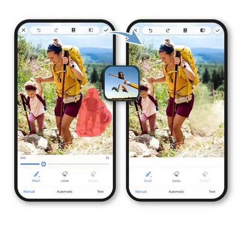 Cómo utilizar el retoque fotográfico para eliminar a una persona de una foto en un iPhone